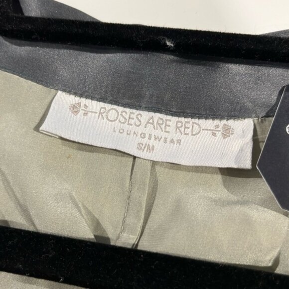 Roses Are Red Morning Quote Silk Mint Two-Tone Kimono - Picture 12 of 13